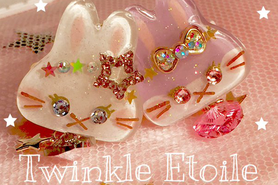 ゆめかわ猫・うさちゃん☆ハンドメイドアクセサリー♡Twinkle Etoile♡