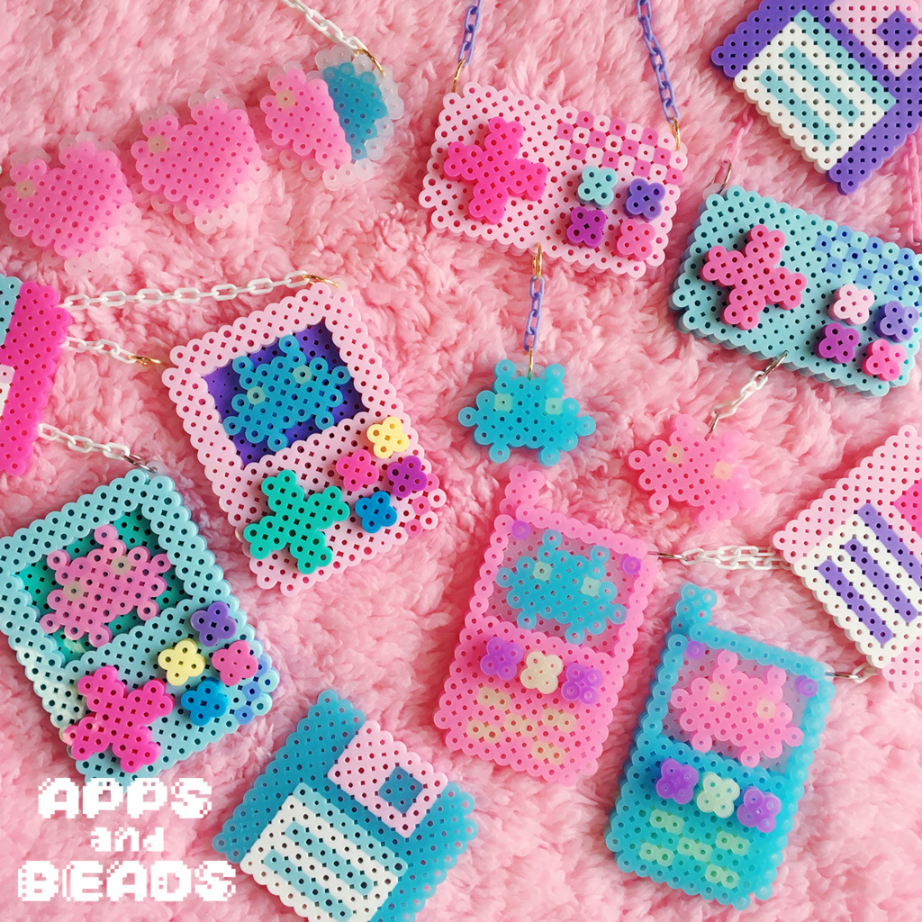 Apps And Beads Dreamy Pixel Style Handmade Accessories Lafary