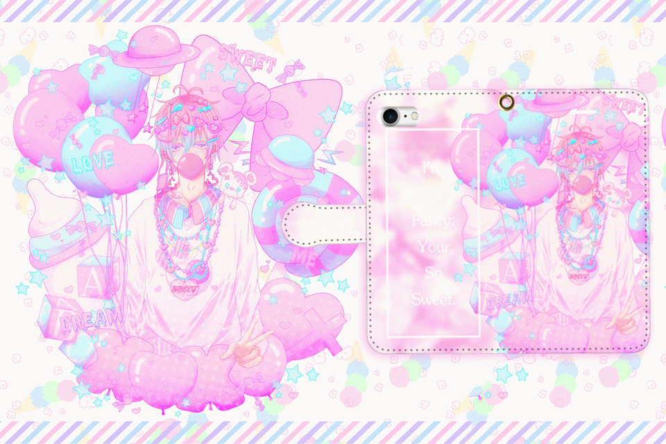 ラファリーショップ♡ゆめかわ男子スマホケース☆アメかわ