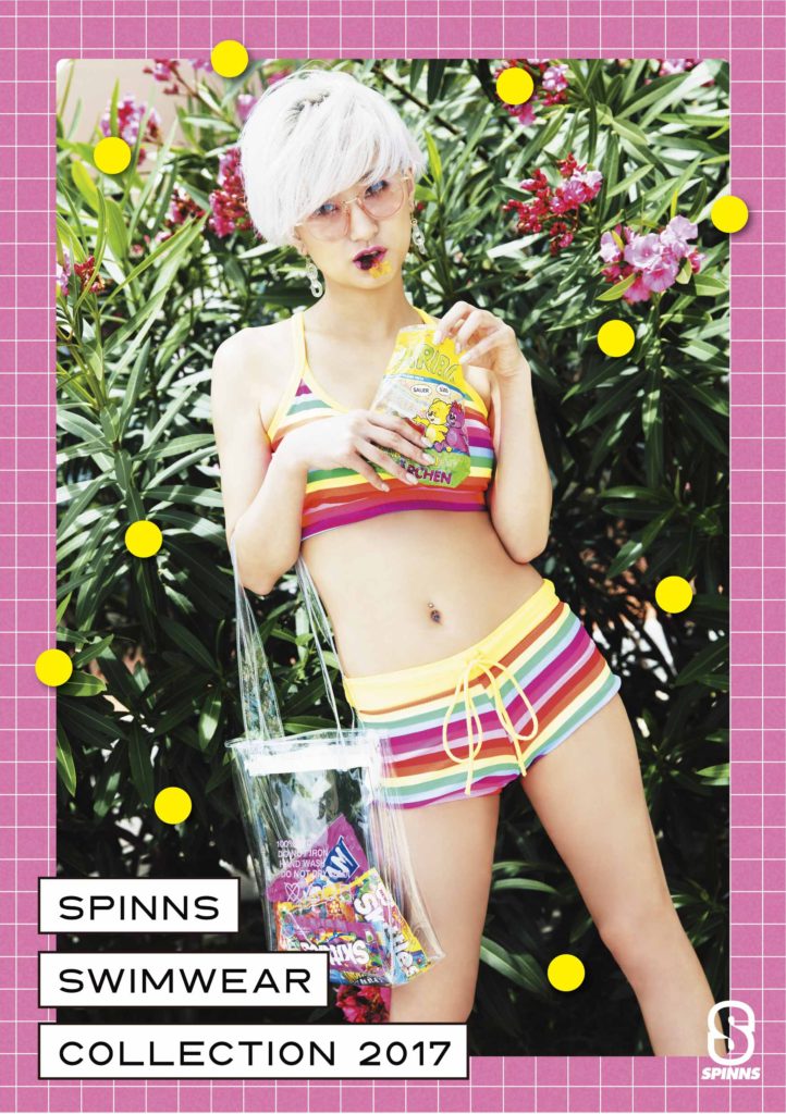 Spinnsの17夏原宿系トレンド水着 キラキラポーチ付きでかわいい Lafary ラファリー