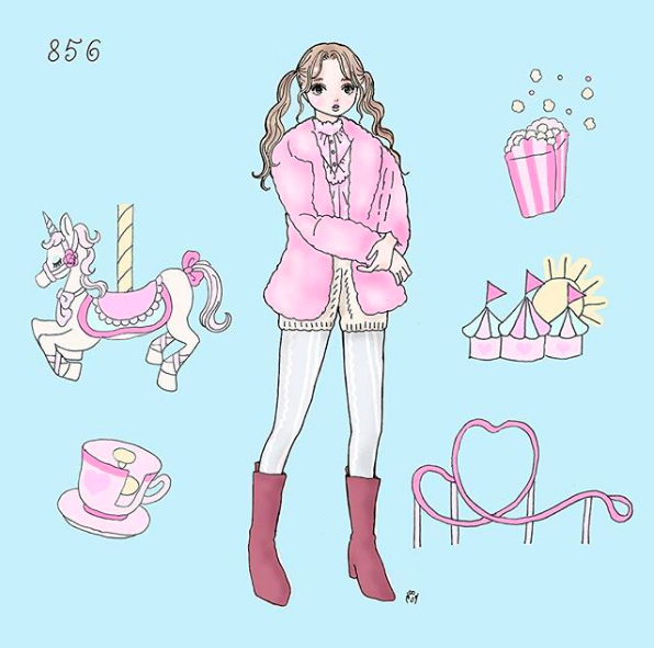 ガーリー女子必見 イラストレーター大石蘭さんの個展が開催中 Lafary