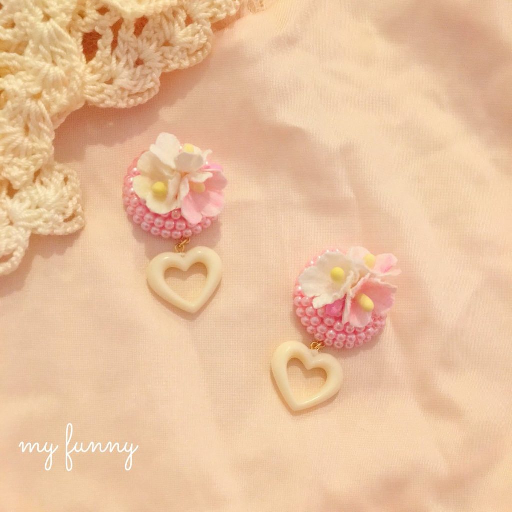my funny お花 ピアス イヤリング