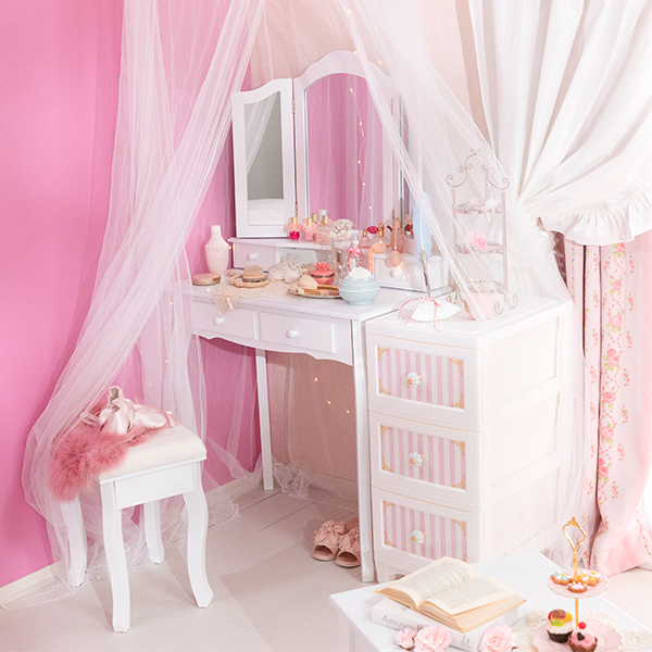 量産型女子必見 通販サイト ロマプリの可愛いピンク姫部屋インテリア Lafary