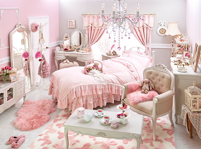 量産型女子必見💒通販サイト・ロマプリの可愛い姫部屋ピンクインテリア